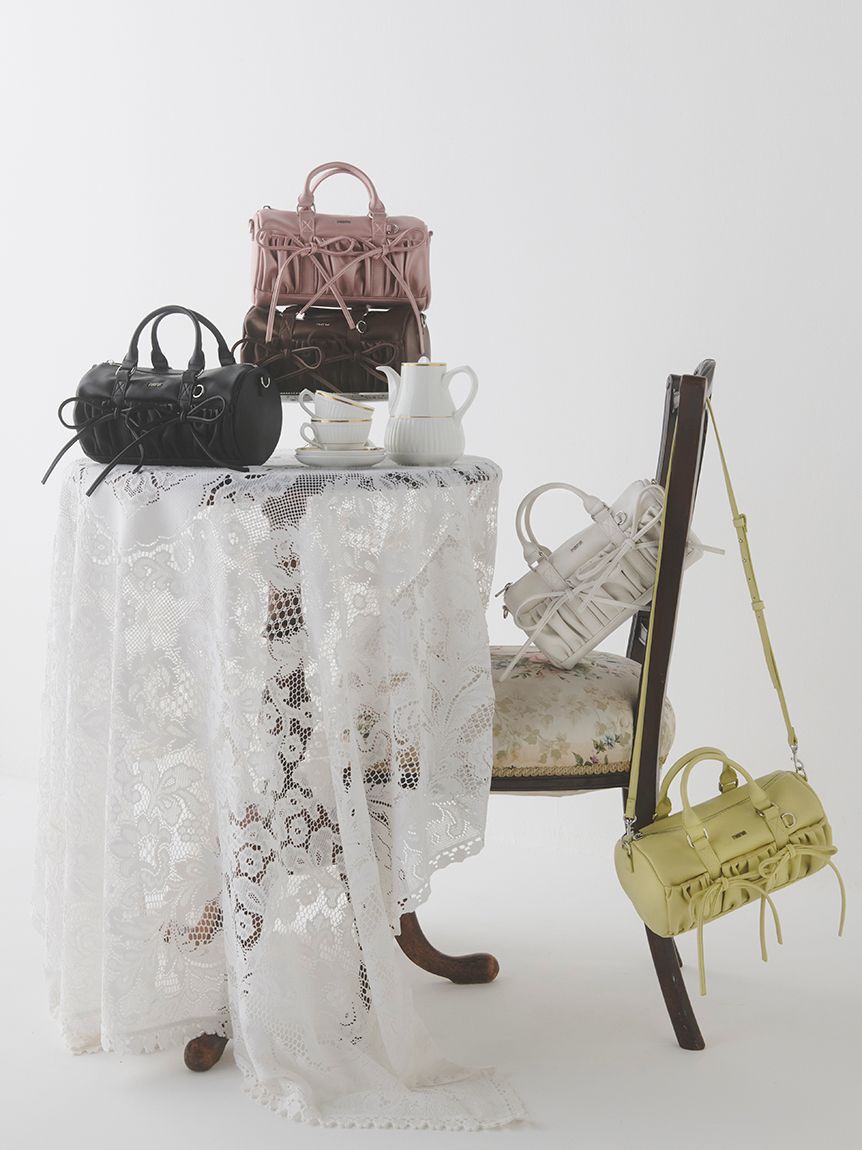 FURFUR「ミニリボンドラムバッグ」|ショルダー・メッセンジャー|