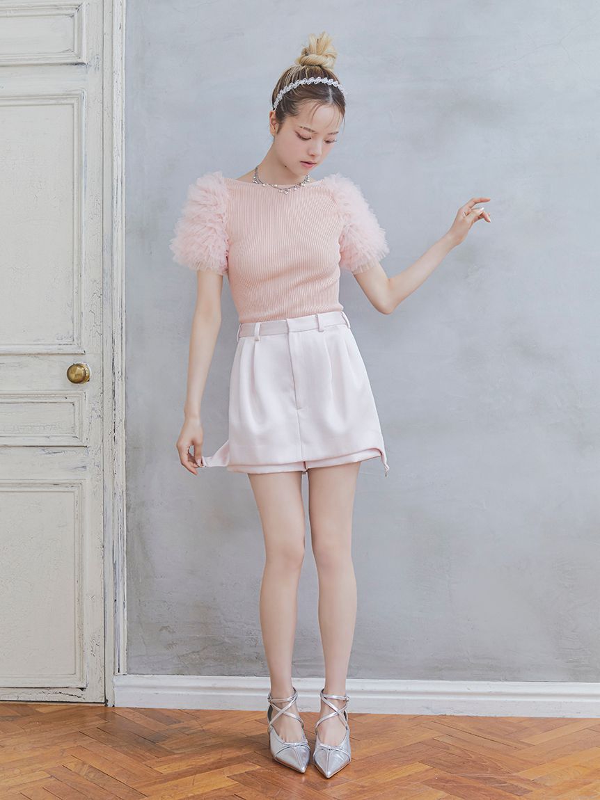 FURFUR「クロスストラップリボンパンプス」|パンプス|