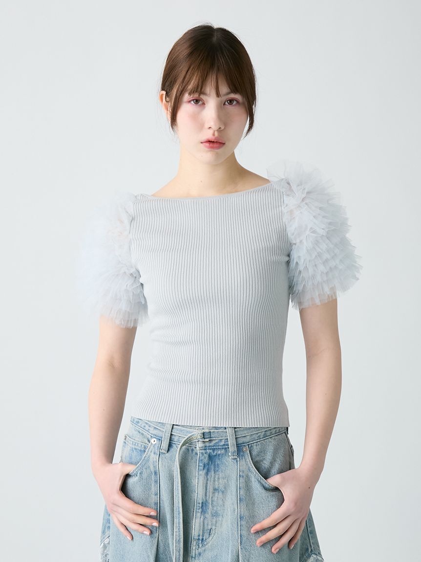 FURFUR「チュチュスリーブニットトップス」|ニット・セーター|