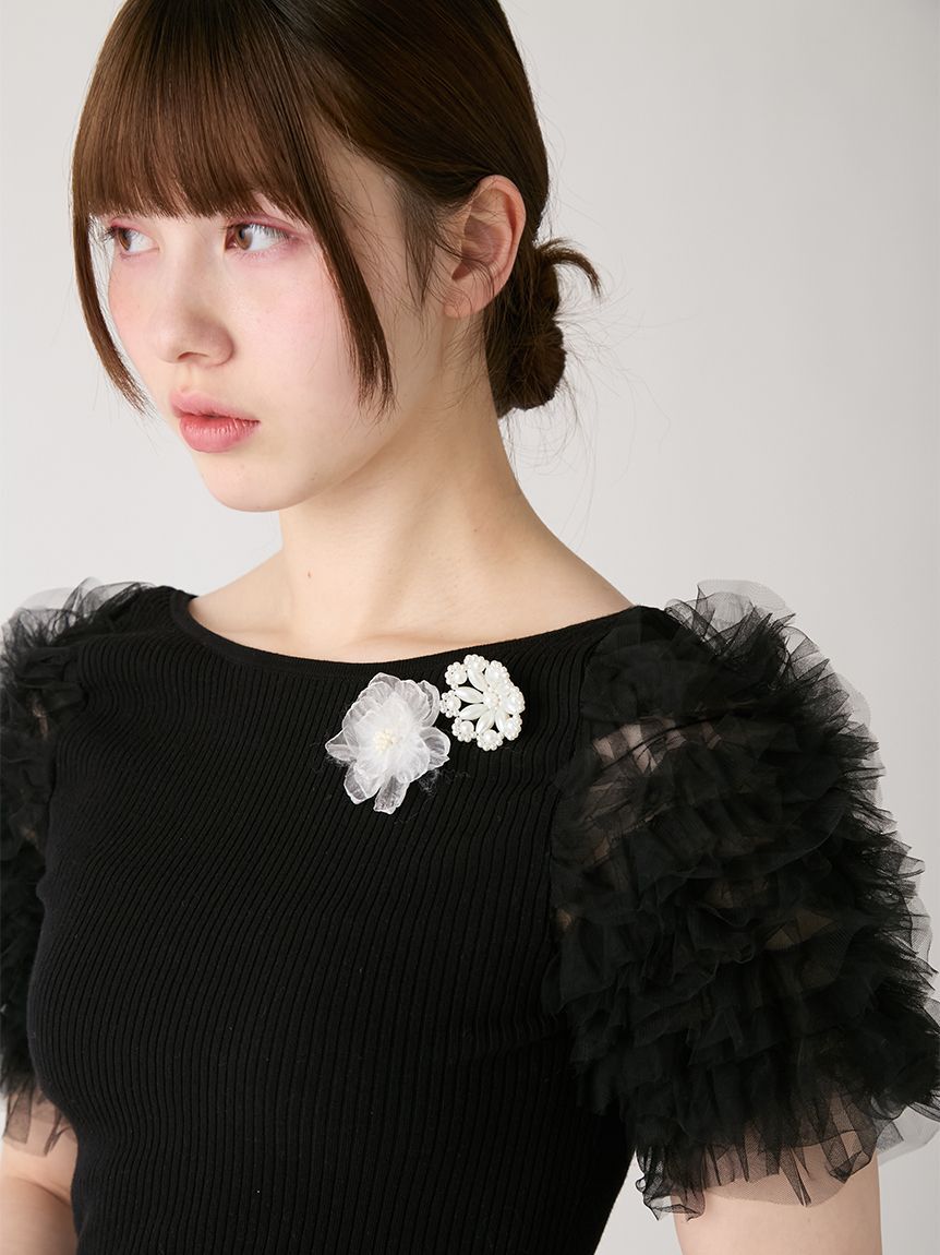 FURFUR「チュチュスリーブニットトップス」|ニット・セーター|