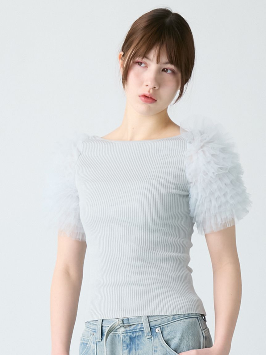 FURFUR「チュチュスリーブニットトップス」|ニット・セーター|LBLU