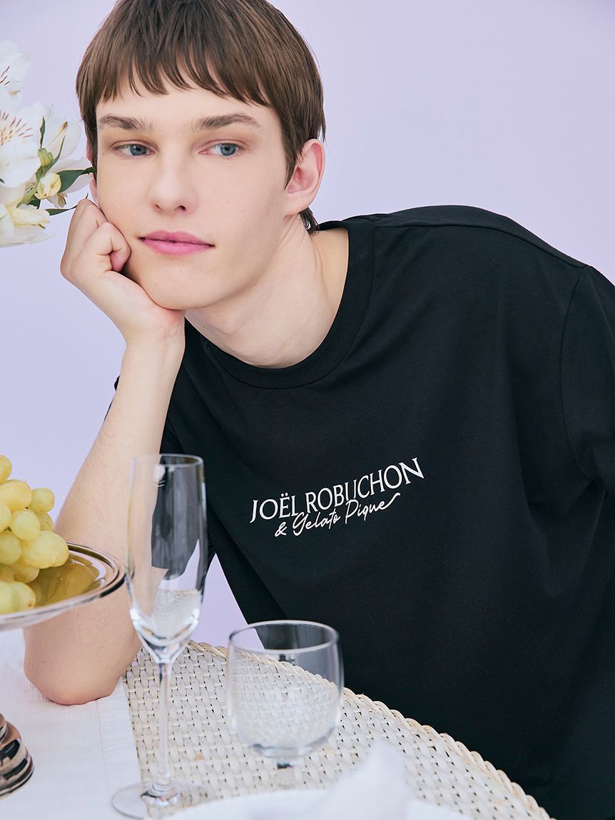 GELATO PIQUE HOMME「【JOEL ROBUCHON】【HOMME】【持続冷感】ロゴプリントTシャツ」|ルームウェア|BLK
