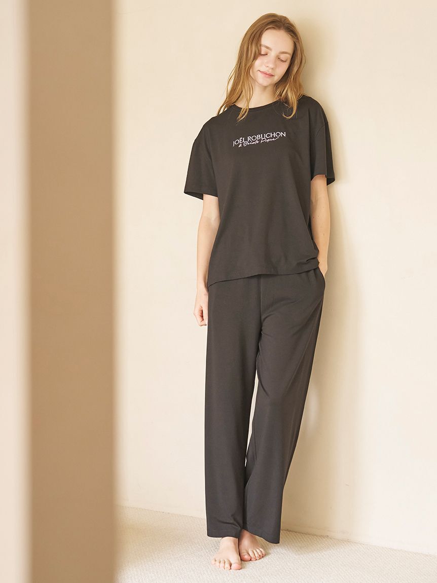 gelato pique「【JOEL ROBUCHON】【持続冷感】ロゴプリントTシャツ」|ルームウェア|