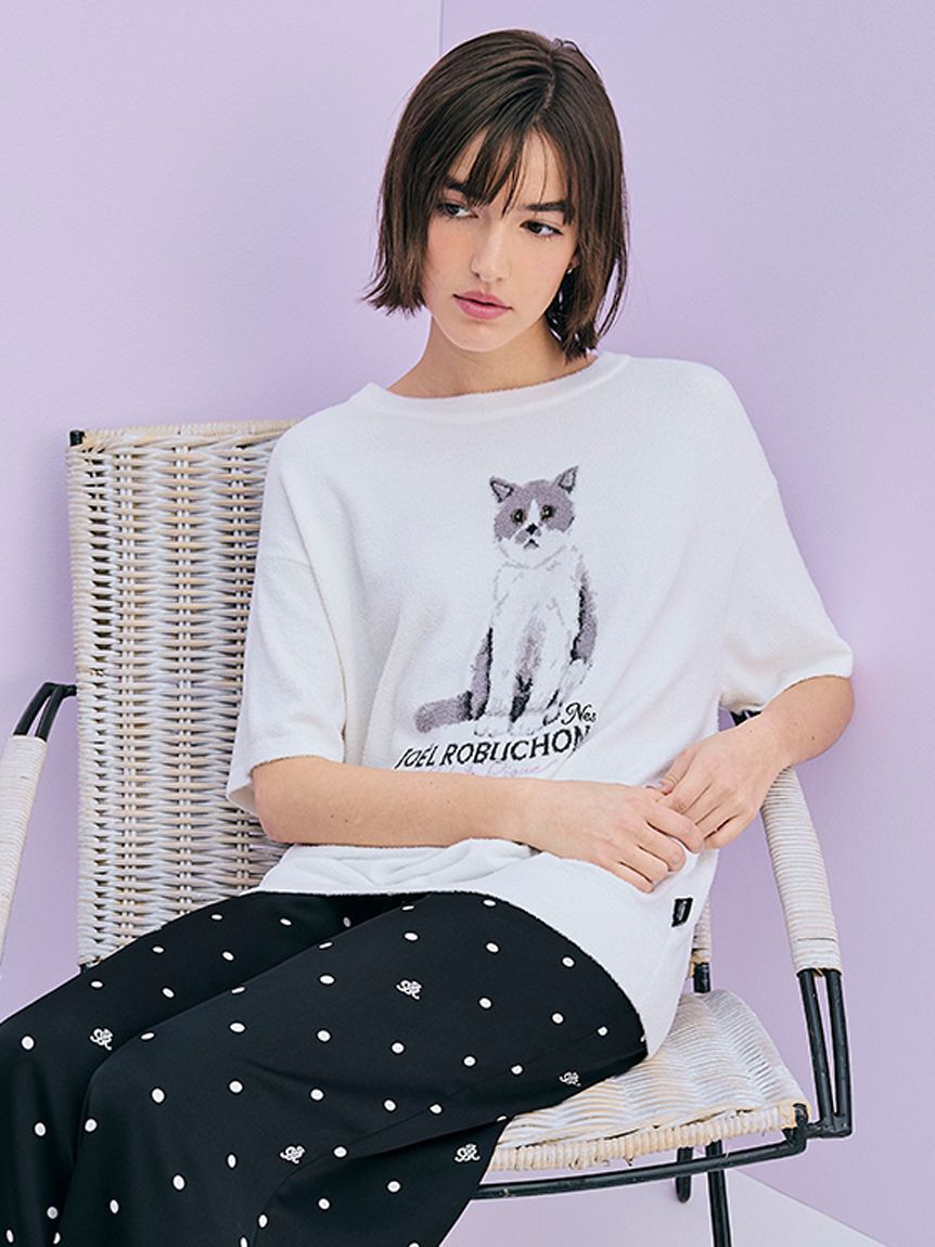 gelato pique「【JOEL ROBUCHON】【接触冷感】スムーズィーliteクールCATジャガードプルオーバー」|ルームウェア|OWHT