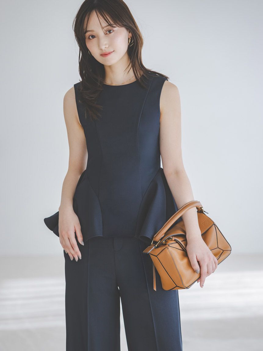 SNIDEL「ペプラムパンツセットアップ」|ワンピース|