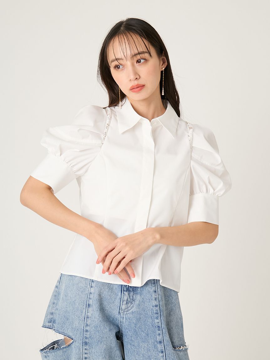 FRAY I.D「タックバルーンスリーブブラウス」|シャツ・ブラウス|