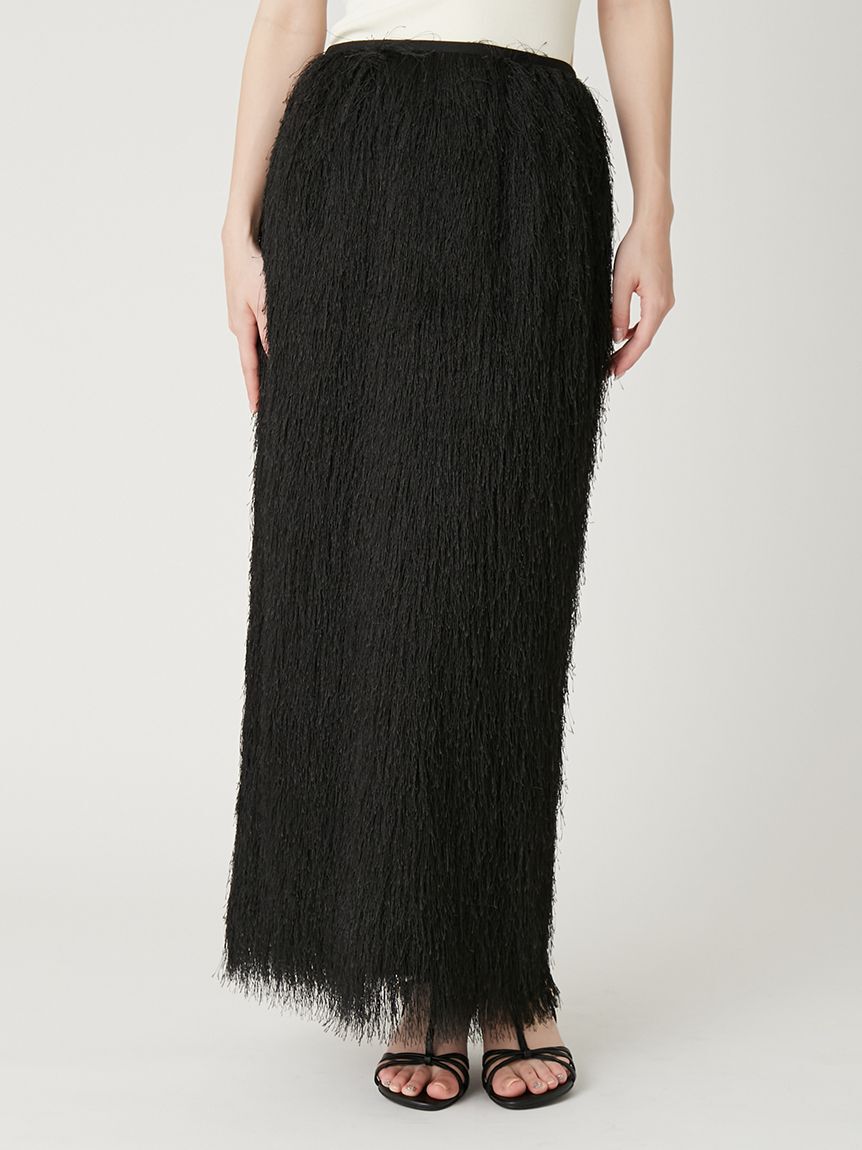 FRAY I.D「シャギージャガードストレートスカート」|スカート|