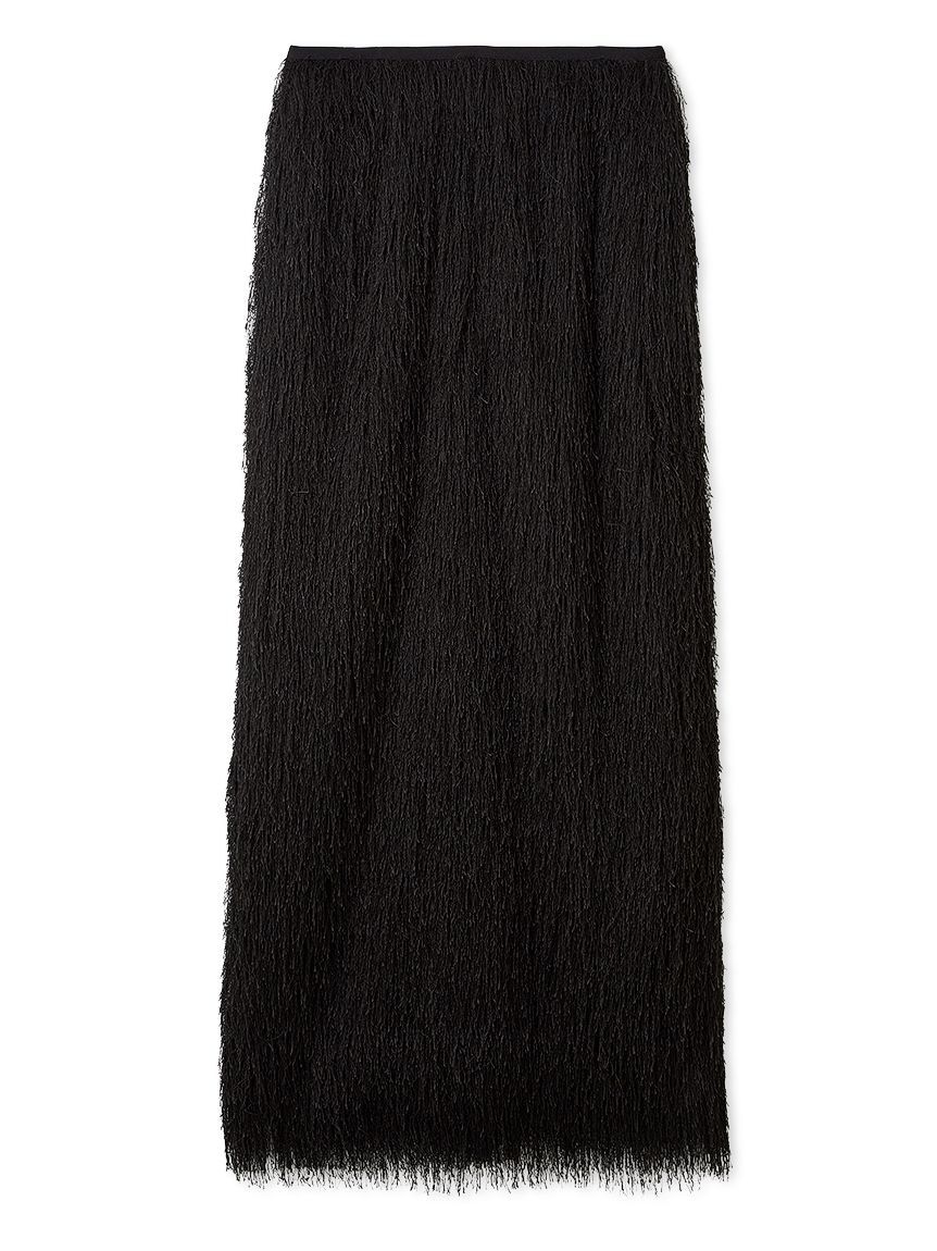 FRAY I.D「シャギージャガードストレートスカート」|スカート|BLK