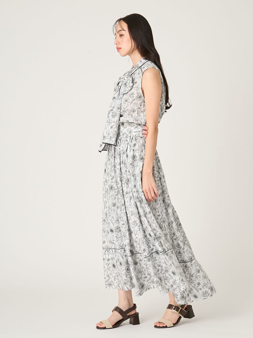 FRAY I.D「【FRAY I.D MADE WITH LIBERTY FABRIC】ボウタイブラウス／ウォッシャブル」|シャツ・ブラウス|