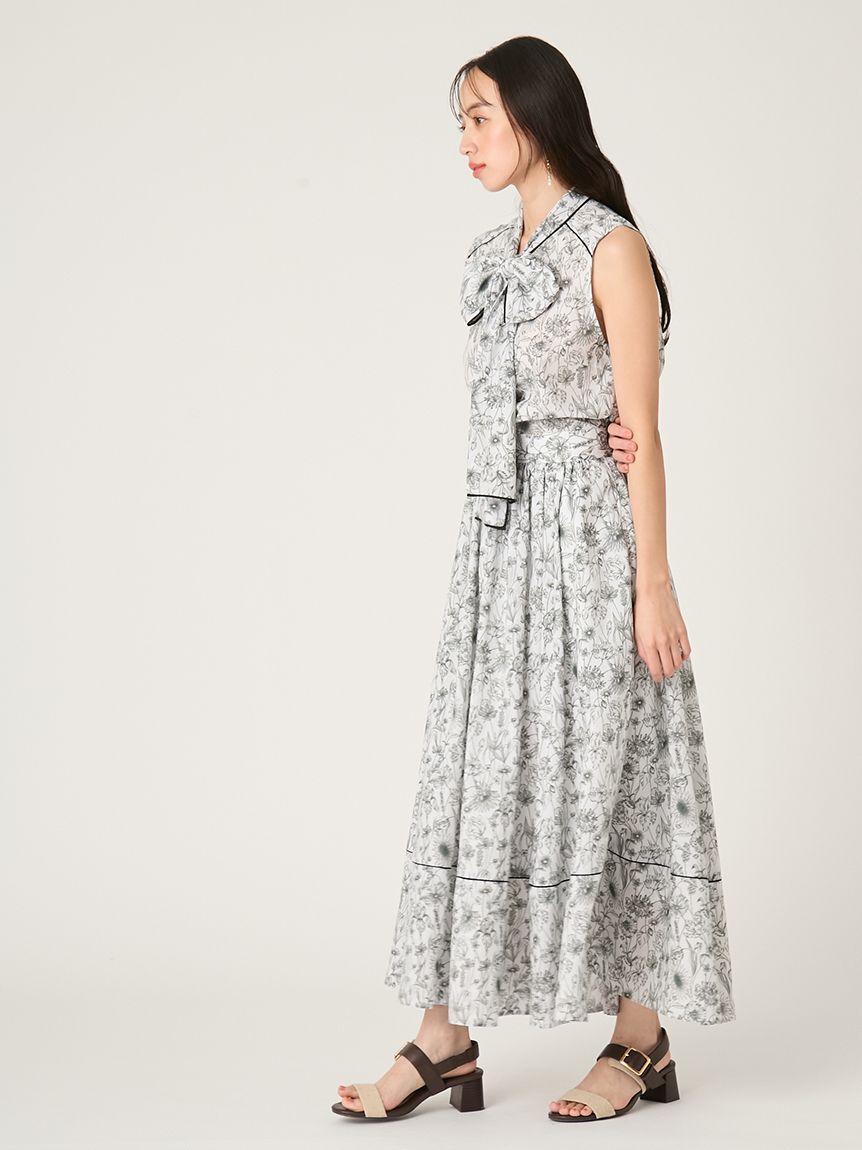 FRAY I.D「【FRAY I.D MADE WITH LIBERTY FABRIC】ボウタイブラウス／ウォッシャブル」|シャツ・ブラウス|