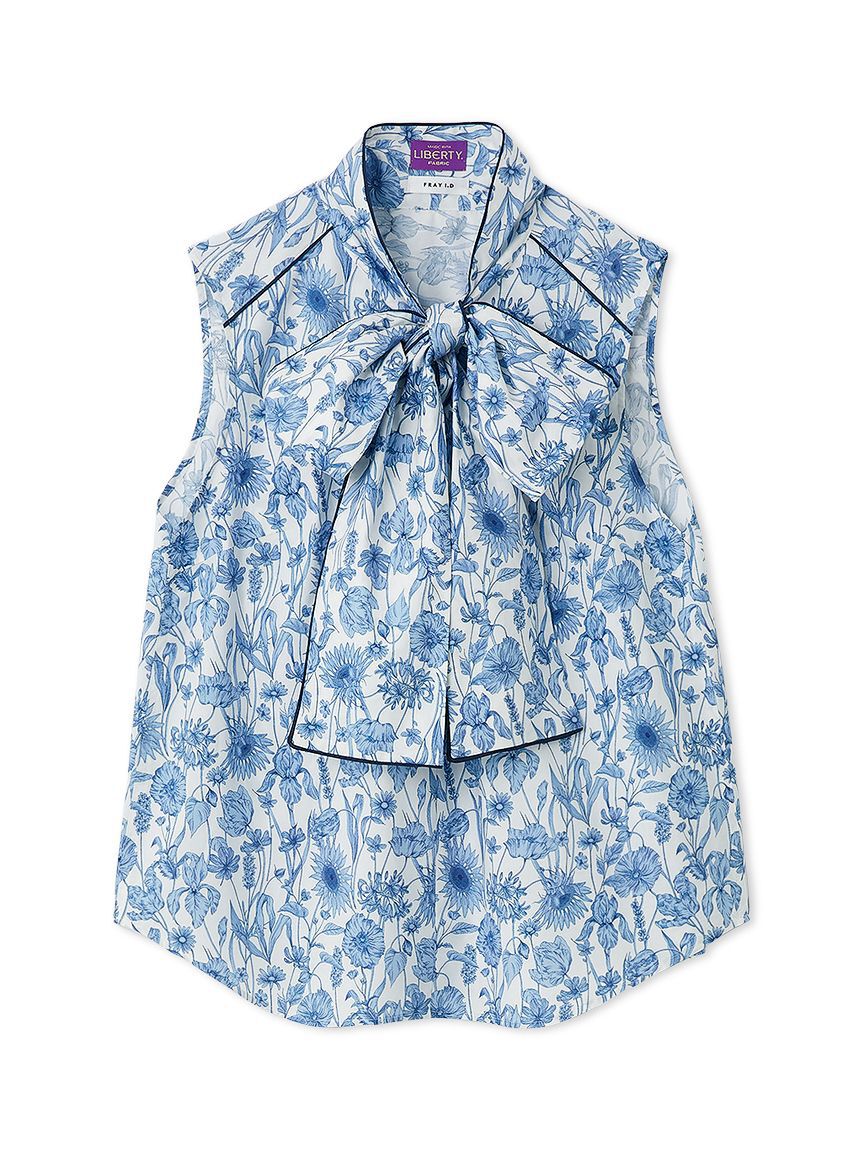 FRAY I.D「【FRAY I.D MADE WITH LIBERTY FABRIC】ボウタイブラウス／ウォッシャブル」|シャツ・ブラウス|