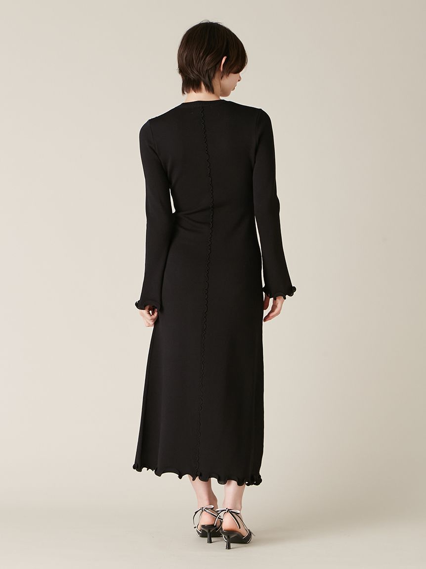 LILY BROWN「スイセンモチーフニットワンピース」|ワンピース|