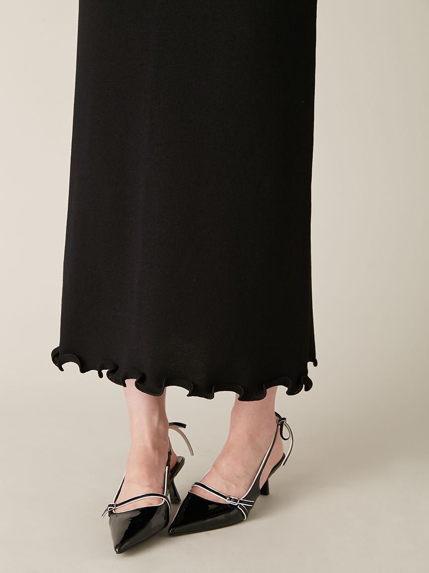 LILY BROWN「スイセンモチーフニットワンピース」|ワンピース|