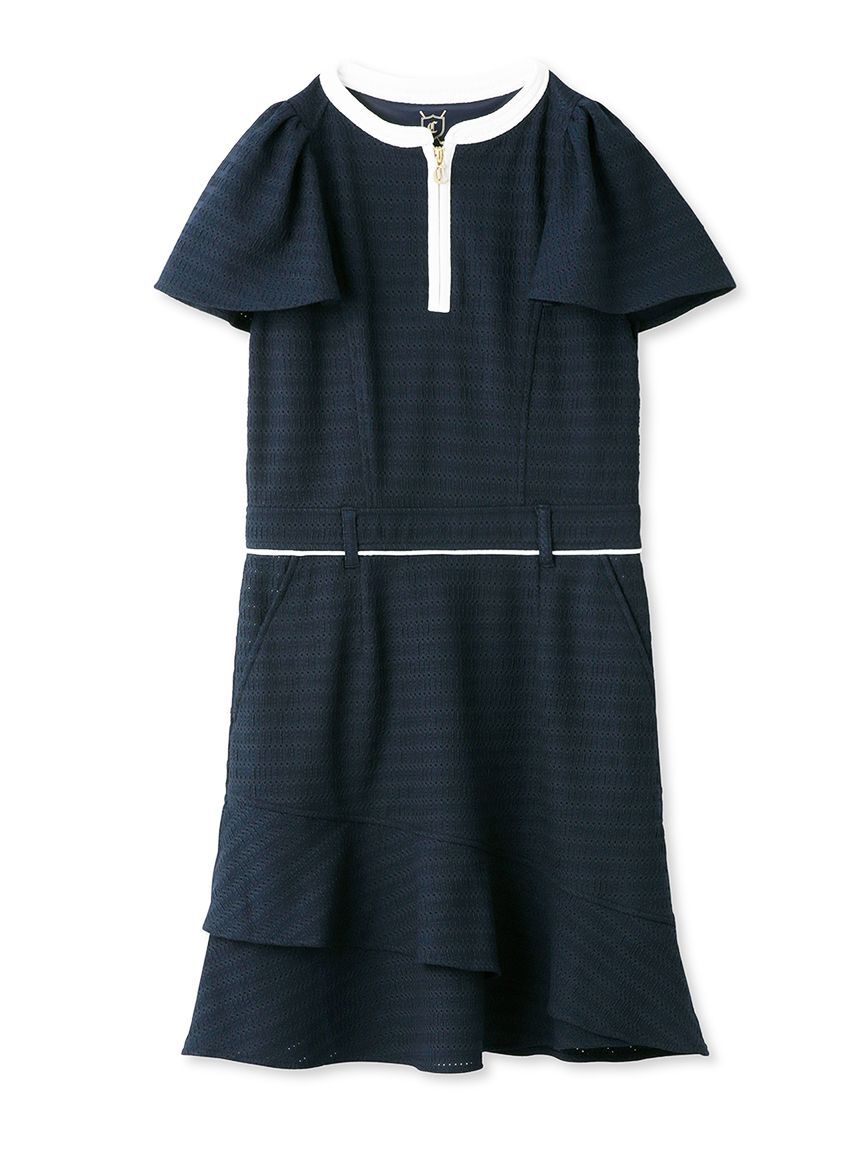 CELFORD「【CELFORD GOLF】ストレッチレース袖フレアワンピース」|ワンピース|