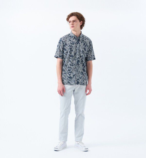 MACKINTOSH PHILOSOPHY「半袖ボタンダウンシャツ ミラクルウェーブ」|シャツ・ブラウス|