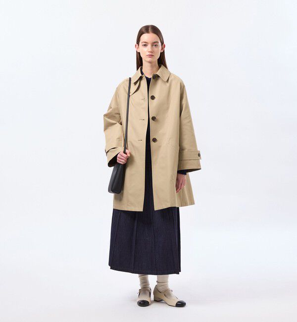 MACKINTOSH PHILOSOPHY「【WELBURY(ウェルベリー)】ダブルクロス製」|ステンカラーコート|