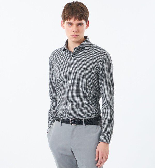 MACKINTOSH PHILOSOPHY「スクエアセミワイド ジャージバリエーション」|シャツ・ブラウス|チャコールグレー