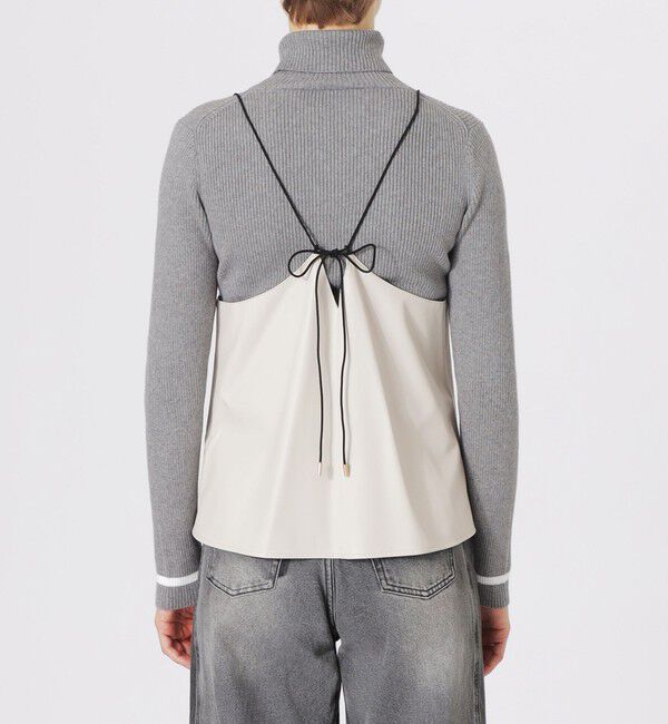  「シンセティックレザーキャミソール」|キャミソール|