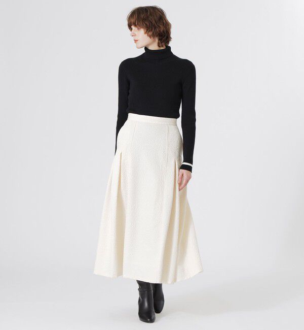  「ジャカードフレアスカート」|スカート|