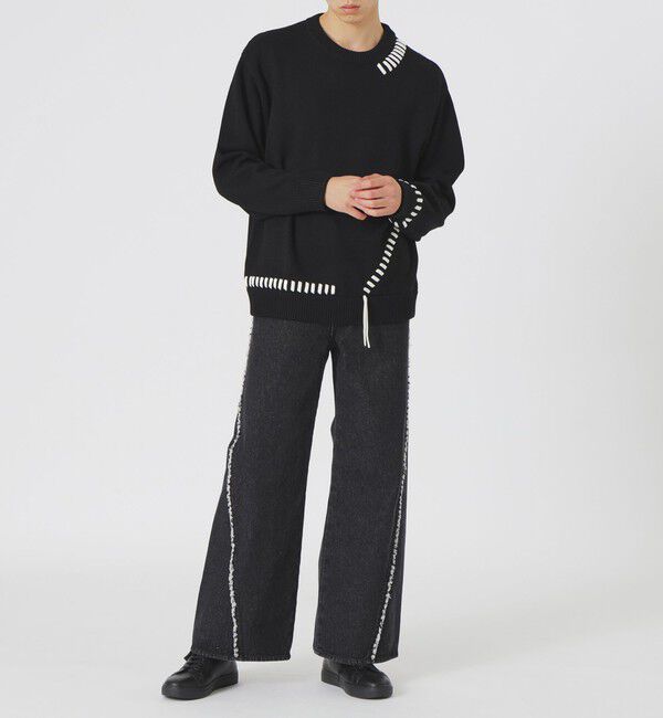  「【UNISEX】ポイントスレッドプルオーバー」|ニット・セーター|