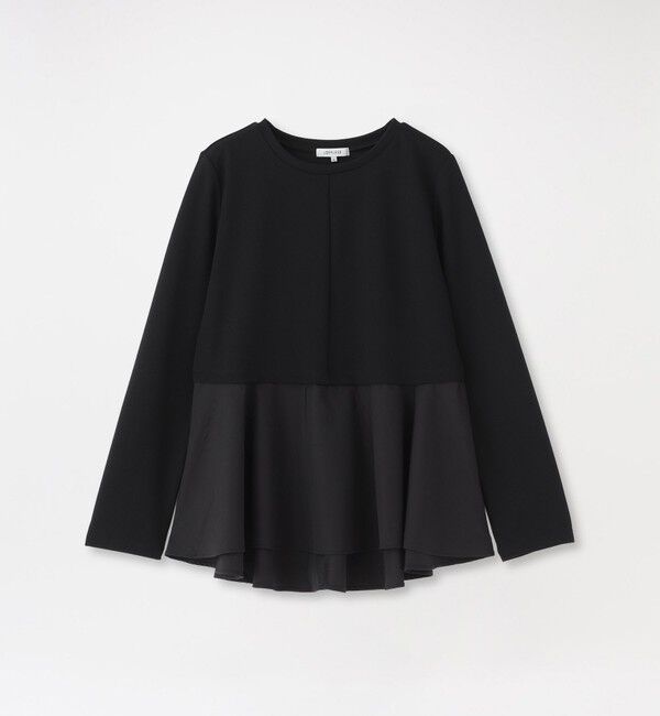  「ドッキングペプラムプルオーバー」|Tシャツ・カットソー|ブラック