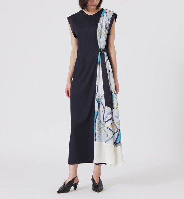  「サイドスカーフワンピース」|ワンピース|