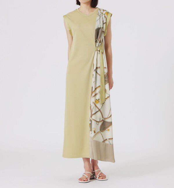  「サイドスカーフワンピース」|ワンピース|