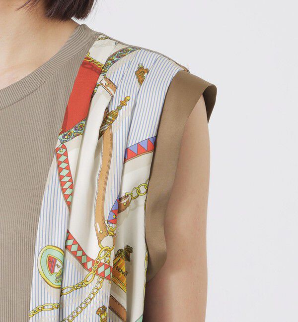  「サイドスカーフワンピース」|ワンピース|