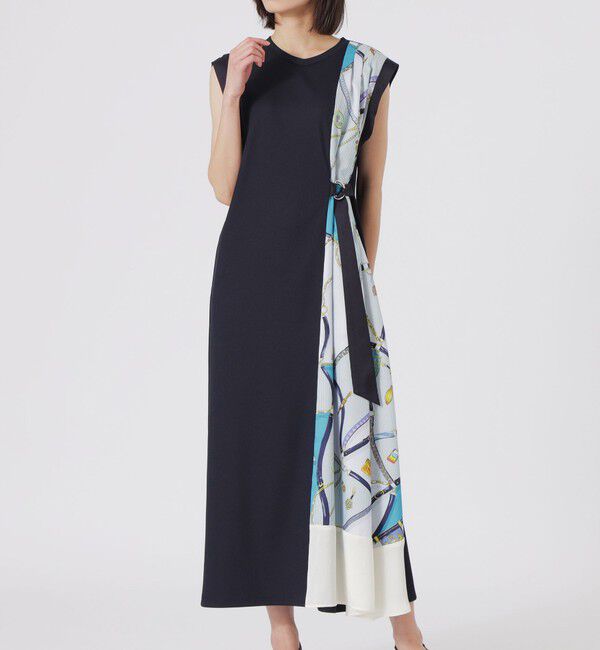  「サイドスカーフワンピース」|ワンピース|