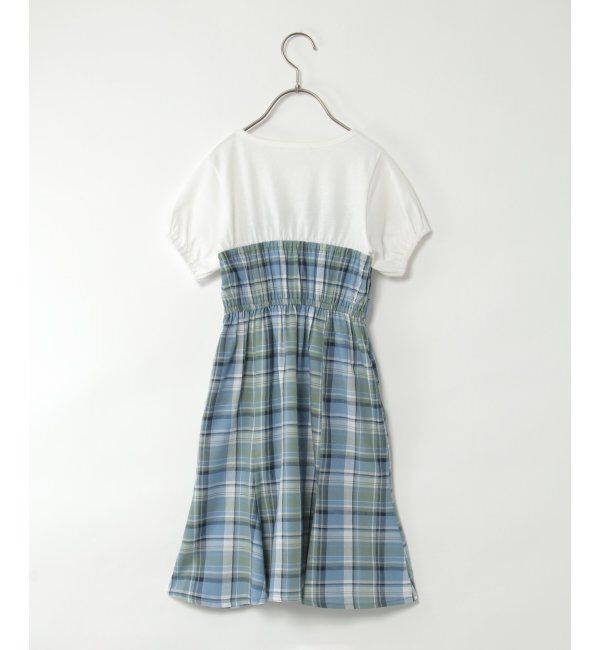 ikka kids「サイドタブドッキングワンピース（120~160cm）」|スカート|