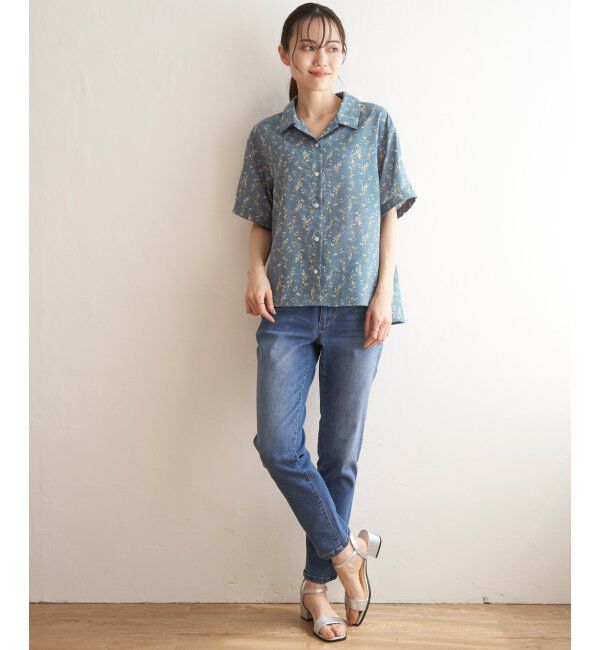 ikka「スズヤカオープンカラ－シャツ」|シャツ・ブラウス|