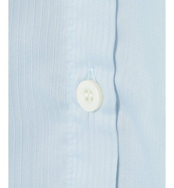 ikka「シアストライプバンドカラーシャツ」|シャツ・ブラウス|