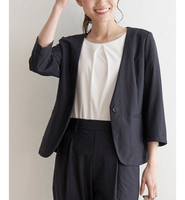 IKKA LOUNGE「ＧＯＫＵラクツイルストレッチジャケット」|その他|ネイビー