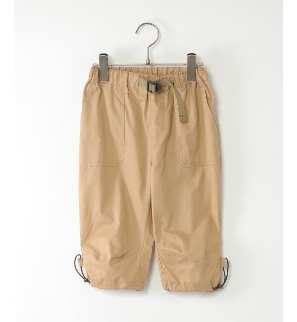 ikka kids「7分丈ドロストタックワークパンツ（120~160cm）」|その他|ベージュ