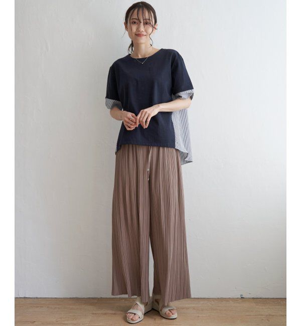 ikka「袖リボン切り替えプルオーバー」|その他|