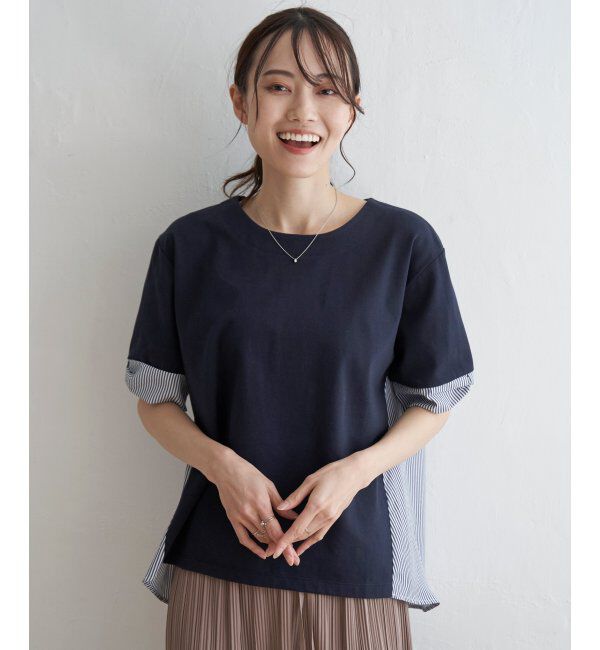 ikka「袖リボン切り替えプルオーバー」|その他|