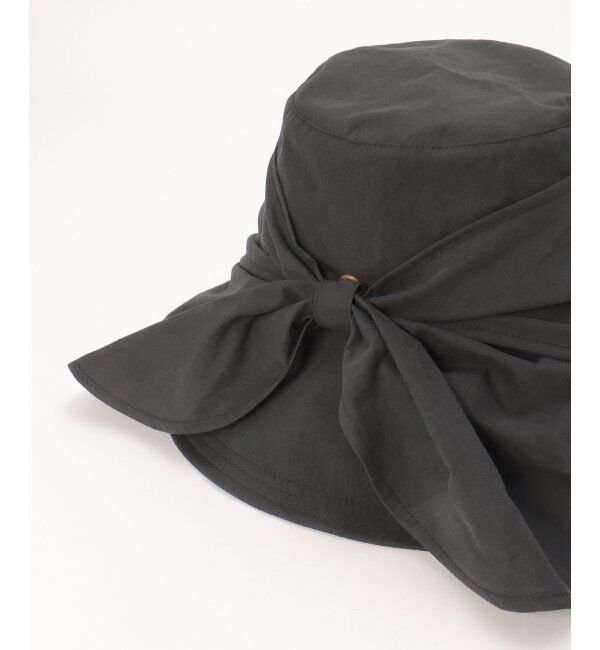 ikka「洗えるUVツバ広リボンハット」|その他|