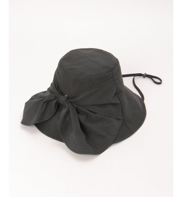 ikka「洗えるUVツバ広リボンハット」|その他|