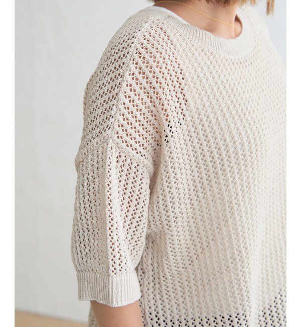 Lbc with Life「2WAYラメメッシュニットプルオーバー」|カーディガン|