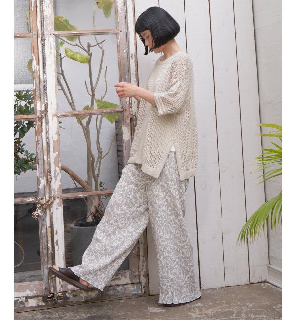 Lbc with Life「2WAYラメメッシュニットプルオーバー」|カーディガン|