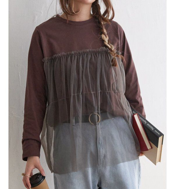 Lbc with Life「チュールドッキングロンＴ」|その他|ブラウン