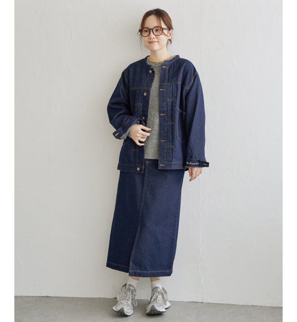 Lbc with Life「配色ステッチ畦ニットプルオーバー」|カーディガン|