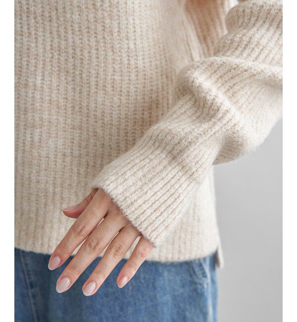 Lbc with Life「配色ステッチ畦ニットプルオーバー」|カーディガン|