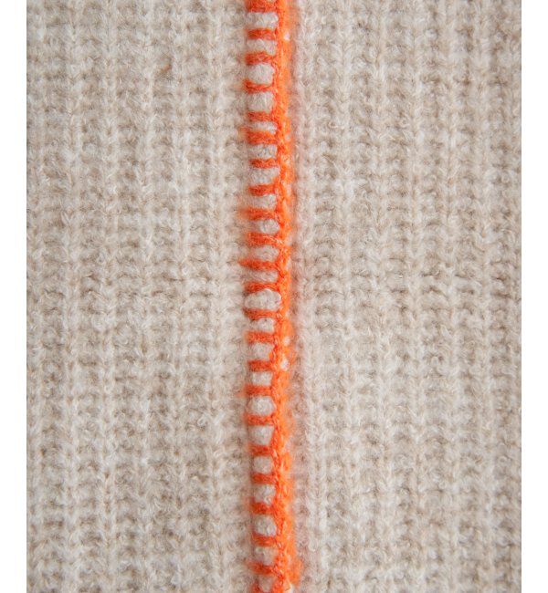 Lbc with Life「配色ステッチ畦ニットプルオーバー」|カーディガン|