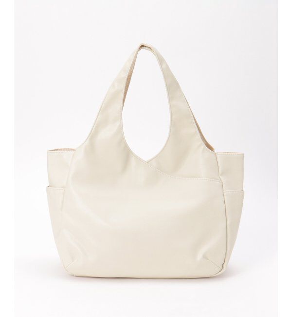 Lbc with Life「フェイクレザークリテバッグ」|その他|アイボリー