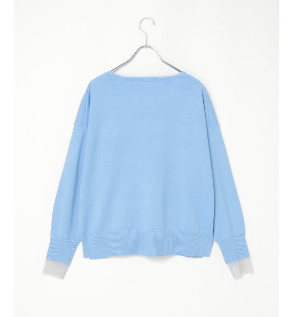 Lbc with Life「レーヨンポリV袖チュールニット」|カーディガン|