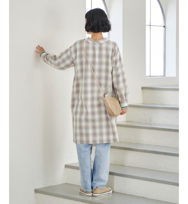 Lbc with Life「シャンブレーチェック3WAYワンピース」|ワンピース|