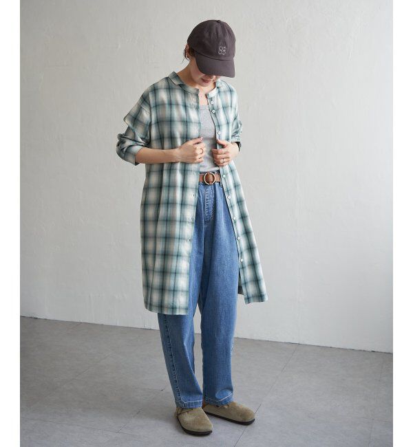 Lbc with Life「シャンブレーチェック3WAYワンピース」|ワンピース|