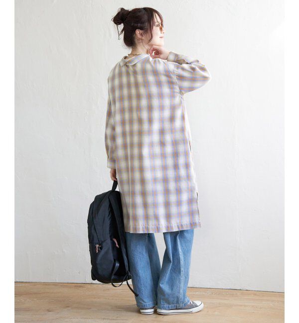 Lbc with Life「シャンブレーチェック3WAYワンピース」|ワンピース|