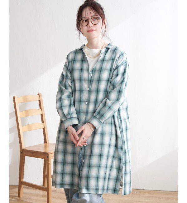 Lbc with Life「シャンブレーチェック3WAYワンピース」|ワンピース|